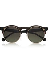 Carven Anastasie Flipup Roundframe Acetate Sunglasses