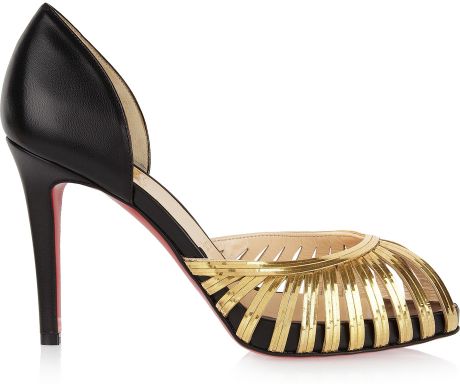 corpus louboutin pumps chain christian leather