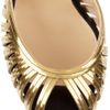 Christian Louboutin Corpus 100 Leather and Chain Pumps in Gold (black) - Lyst