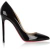 Christian Louboutin Pigalle 100 Patentleather Pumps in Black - Lyst