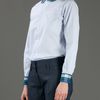 Comme Des Garçons Contrasting Collar Shirt in Blue - Lyst