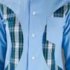Comme Des Garçons Long Sleeve Shirt in Blue - Lyst