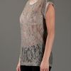 Dolce & Gabbana Lace Top in Gray (beige) - Lyst