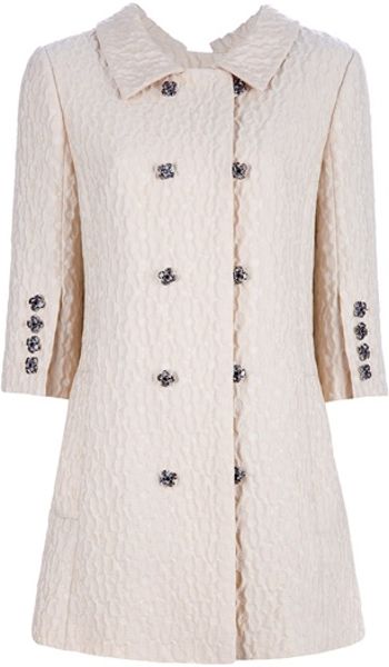 Dolce & Gabbana Long Jacket in Beige (nude) - Lyst