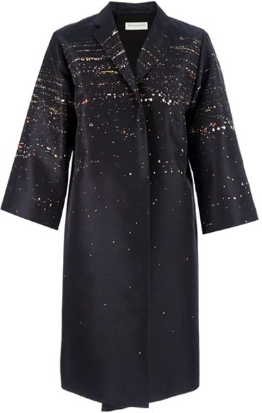 Dries Van Noten Roda Coat in Black - Lyst
