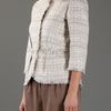 Giambattista Valli Tweed Jacket in Gray (beige) - Lyst