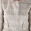 Giambattista Valli Tweed Jacket in Gray (beige) - Lyst