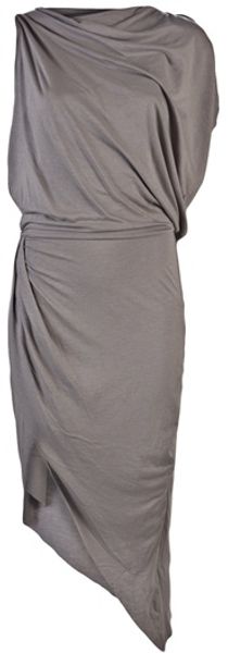 Helmut Lang Cross Skirt Dress - Lyst