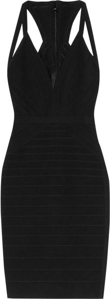 Hervé Léger Cutout Bandage Dress - Lyst