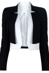 Karl Karl Lagerfeld Cropped Layered Jacket
