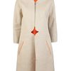 Lela Rose Reversible Coat in Orange - Lyst
