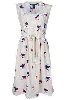 Marc By Marc Jacobs Birdprint Dress - Lyst