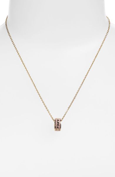 Marc By Marc Jacobs Classic Marc Sweetie Pendant Necklace in Gold (colonial rose/ gold) - Lyst