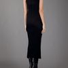 Rick Owens Fitted Maxi Dress in Black - Lyst