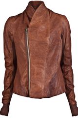 Rick Owens Zip Leather Jacket