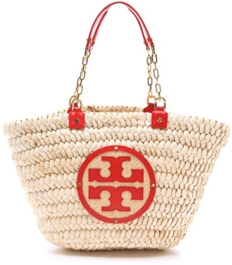 Tory Burch Audrey Tote in Beige (natural) - Lyst
