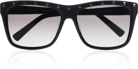 Valentino Rockstud Dframe Acetate Sunglasses in Black - Lyst