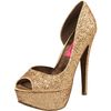 Betsey Johnson Snackss Pump in Gold (gold multi) - Lyst