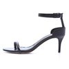 Diane Von Furstenberg Baina Mid Heel Sandals in Black - Lyst