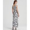 Diane Von Furstenberg Silk Jersey Dress Lou Long in Gray (graphic bracconier neutral) - Lyst