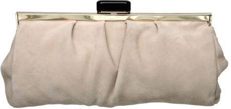 Dune Blimey Suede Clutch Bag in Beige (taupe) | Lyst