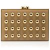 Elie Saab Square Clutch with Gold Studs in Gold - Lyst