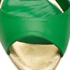 Elie Saab Peep Toe Platform Sandals in Green - Lyst