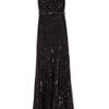 Elie Saab Full Sequin Thin Strap Gown in Black (red) - Lyst