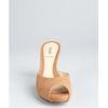 Fendi Light Brown Snake Embossed and Zucco Print Leather Peep Toe Mules in Brown - Lyst