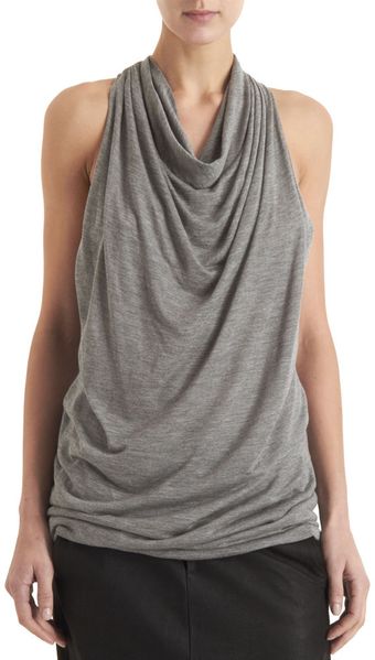 Helmut Lang Drape Front Tank - Lyst
