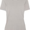 Jil Sander Silk and Cottonblend Jersey Tshirt in Gray - Lyst