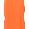 Jil Sander Gathered Silkcrepe Top in Orange - Lyst