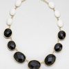 Kate Spade Dual Color Graduated Necklace in Black - Lyst