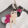 Lanvin Charm and Ribbon Keyring in Silver - Lyst