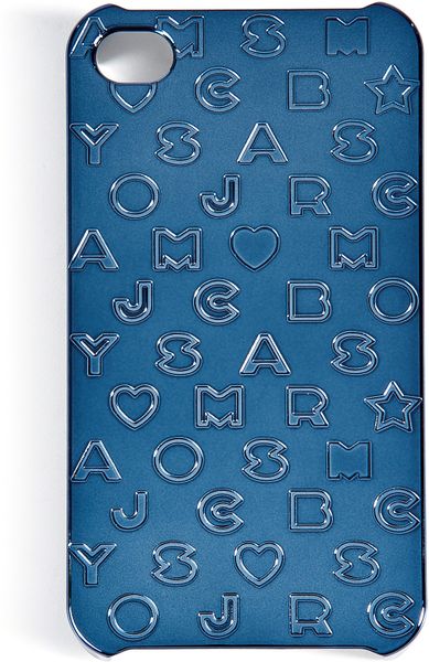 Marc By Marc Jacobs Sparrow Blue Embossed Stardust Phone Case in Blue - Lyst