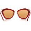 Miu Miu Cat Eyeframe Glitter Acetate and Metal Sunglasses in Red - Lyst