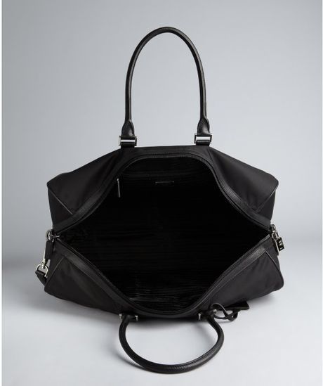 medium nylon gabardine shoulder bag