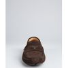 Prada Ebony Brown Suede Logo Moc Loafers in Brown for Men (ebony) - Lyst