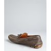 Prada Grey Leather Bow Loafers in Gray for Men (grey) - Lyst