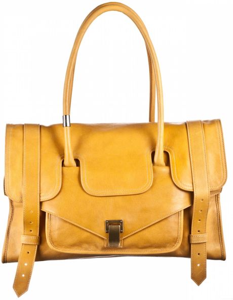 Proenza Schouler Ps1 Keep All Small Leather in Yellow (mustard) - Lyst