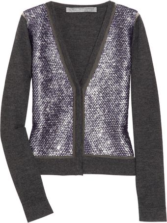  Sequined Cashmere Cardigan 