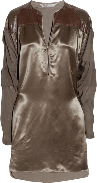  Silk and Leather Dress 