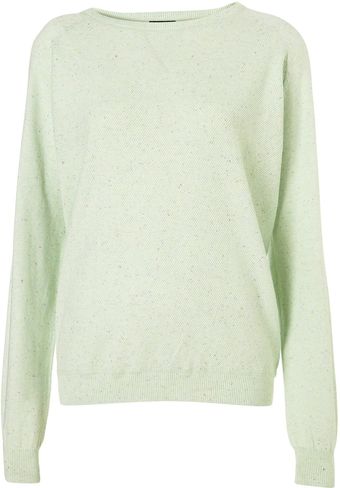 Topshop Knitted Slouchy Sweater - Lyst