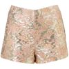 Topshop Floral Metallic Pink Shorts in Pink - Lyst
