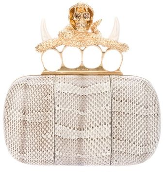 Alexander McQueen Knuckle Duster Box Clutch - Lyst