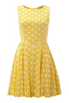 Ax Paris Polka Dot Skater Dress - Lyst