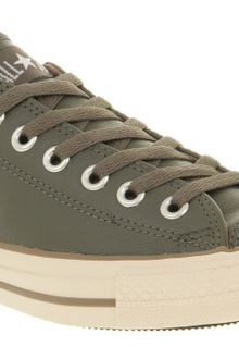 Converse All Star Leather Ox Low Charcoal St - Lyst
