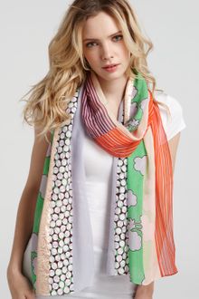 Diane Von Furstenberg Boomerang Multi Color Scarf - Lyst