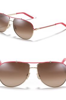 Dior Fuchsia Gold Frame Aviator Sunglasses - Lyst