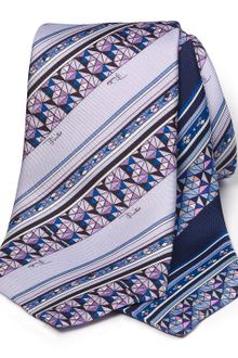 Emilio Pucci Classic Pattern Stripe Tie - Lyst